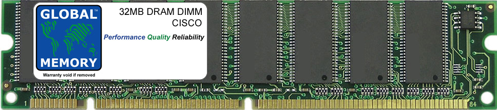 32MB DRAM DIMM MEMORY RAM FOR CISCO CATALYST 4000 SERIES SWITCHES SUPERVISOR ENGINE I & II (MEM-C4K-32-RAM)